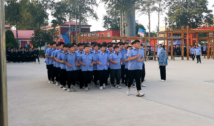 石家莊鐵路學校四校區跑操比賽進行時 學子風采 第2張